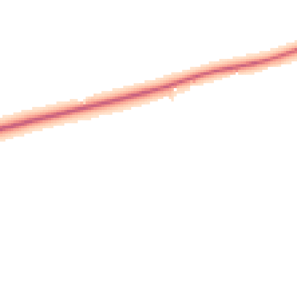 Night-time road noise heatmap for MK44 3TW