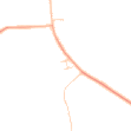 Daytime road noise heatmap for MK44 3UE