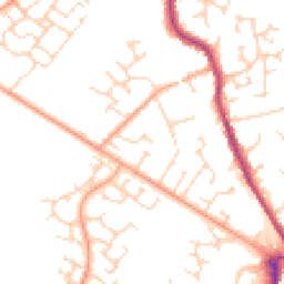 Daytime road noise heatmap for MK45 1AS
