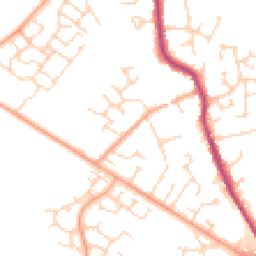 Daytime road noise heatmap for MK45 1AU