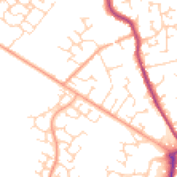 Daytime road noise heatmap for MK45 1AW