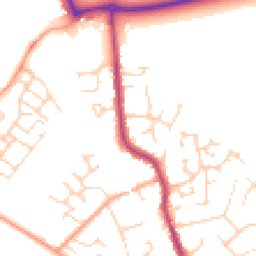 Daytime road noise heatmap for MK45 1AY