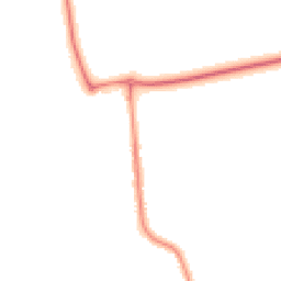 Night-time road noise heatmap for MK45 1BA
