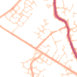 Daytime road noise heatmap for MK45 1BB