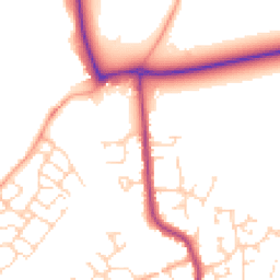 Daytime road noise heatmap for MK45 1BD