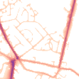 Daytime road noise heatmap for MK45 1BS