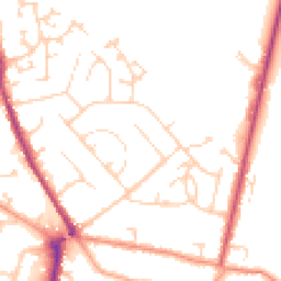 Daytime road noise heatmap for MK45 1BT
