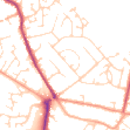 Daytime road noise heatmap for MK45 1BU