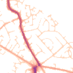 Daytime road noise heatmap for MK45 1BY