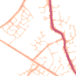 Daytime road noise heatmap for MK45 1BZ