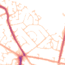 Daytime road noise heatmap for MK45 1DB
