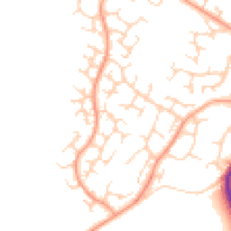 Daytime road noise heatmap for MK45 1DE