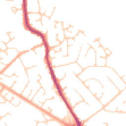 Daytime road noise heatmap for MK45 1DH
