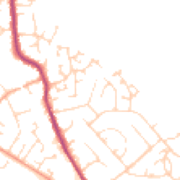 Daytime road noise heatmap for MK45 1DJ
