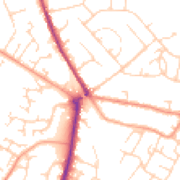 Daytime road noise heatmap for MK45 1DP