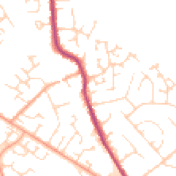 Daytime road noise heatmap for MK45 1DX