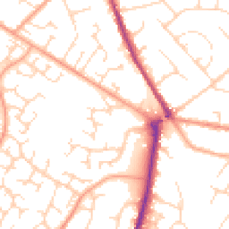Daytime road noise heatmap for MK45 1NG