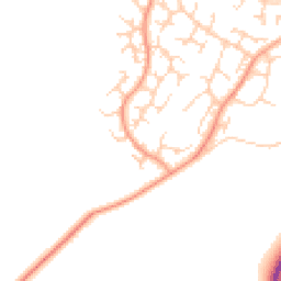 Daytime road noise heatmap for MK45 1RR