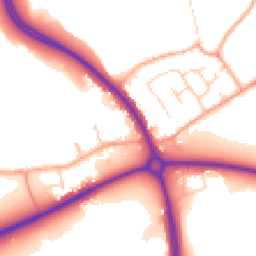 Daytime road noise heatmap for MK45 2AJ