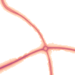 Night-time road noise heatmap for MK45 2AJ