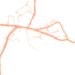 Daytime road noise heatmap for MK45 2DY