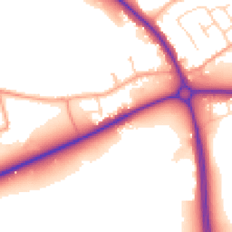 Daytime road noise heatmap for MK45 2FJ