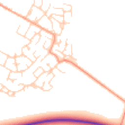 Daytime road noise heatmap for MK45 2FX
