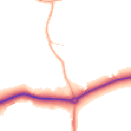 Daytime road noise heatmap for MK45 2JA
