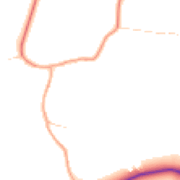 Daytime road noise heatmap for MK45 2JF