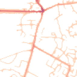 Daytime road noise heatmap for MK45 2QG