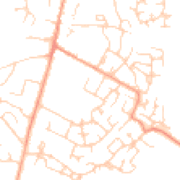 Daytime road noise heatmap for MK45 2UD