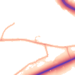 Daytime road noise heatmap for MK45 2UG