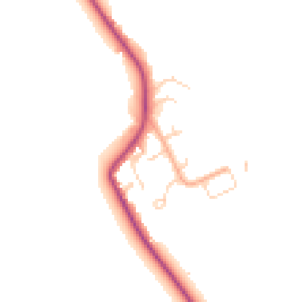 Daytime road noise heatmap for MK45 3AF