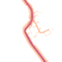 Daytime road noise heatmap for MK45 3BF