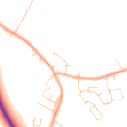Daytime road noise heatmap for MK45 3BU