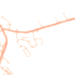 Daytime road noise heatmap for MK45 3EA