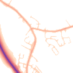 Daytime road noise heatmap for MK45 3EP