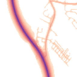 Daytime road noise heatmap for MK45 3FB