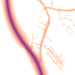 Daytime road noise heatmap for MK45 3FD