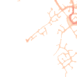 Daytime road noise heatmap for MK45 3FZ