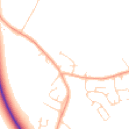 Daytime road noise heatmap for MK45 3HG