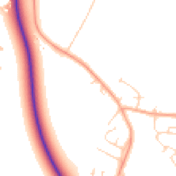Daytime road noise heatmap for MK45 3HL