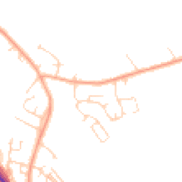 Daytime road noise heatmap for MK45 3JN