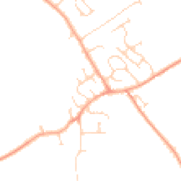 Daytime road noise heatmap for MK45 3LJ