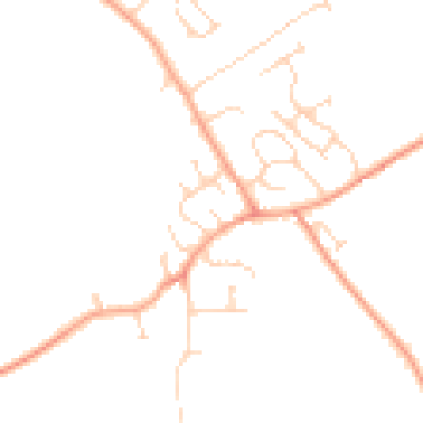 Daytime road noise heatmap for MK45 3LJ