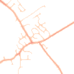Daytime road noise heatmap for MK45 3LU