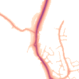 Daytime road noise heatmap for MK45 3NJ