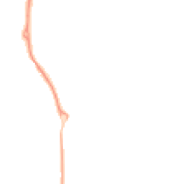 Night-time road noise heatmap for MK45 3NX