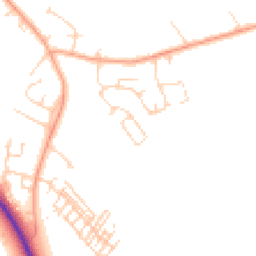 Daytime road noise heatmap for MK45 3PG