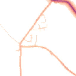 Daytime road noise heatmap for MK45 3PJ
